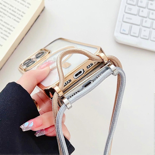 iPhone 14 Pro puhelin kotelo Multicolor Rose Gold