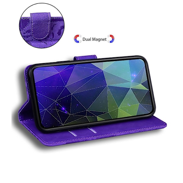 Samsung Galaxy A06 -kotelo, tiikerikuvioinen nahkalompakko puhelinkotelo Multicolor Style C