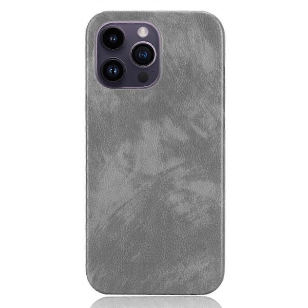 För iPhone 15 Pro Mobilskal PU Läderbelagd TPU Litchi Textur Skydd Multicolor Style C