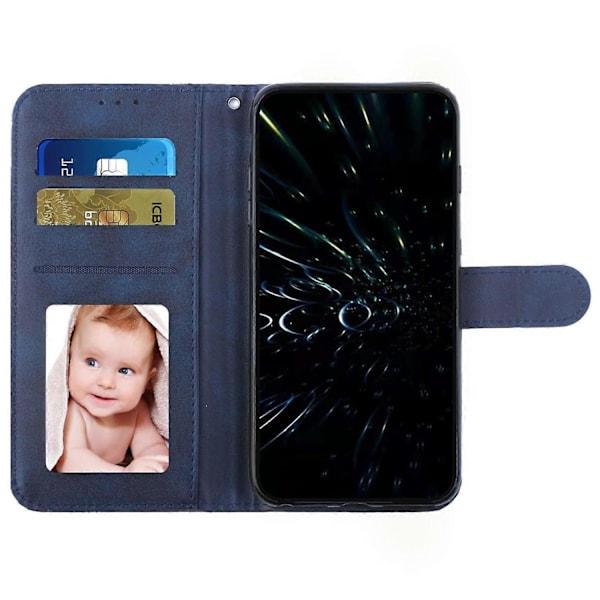 PU-læder telefoncover med stativ til TECNO Spark 20 Flip Multicolor Sapphire