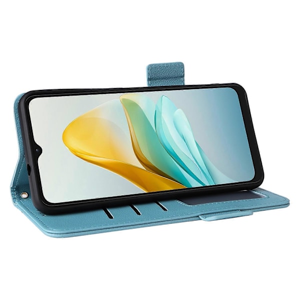 For ZTE Blade A53 Pro Deksel Støtsikkert Telefondeksel PU Lær Shell med Stropp Multicolor Style D