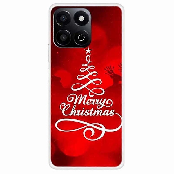TPU Telefoncover til Honor Play 60 Plus 5G/200 Smart 5G/Play 9T/X7c 4G Festligt Julemønster Multicolor Style Q