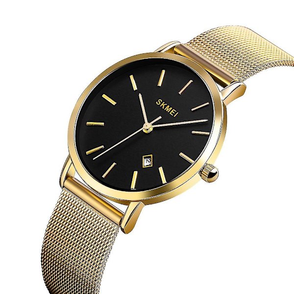Skmei 1530 Quartz Watch I Elegant Rose Gold - Tidlös Design För Herr Gold