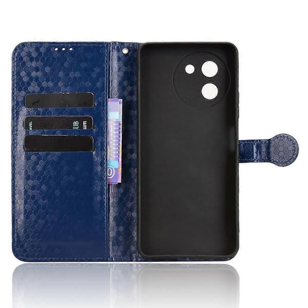 Til Doogee Note 59 Pro/ Note 59 Wallet Case Dot Mønster Prægning PU Læder Telefon Cover Multicolor Dark Blue