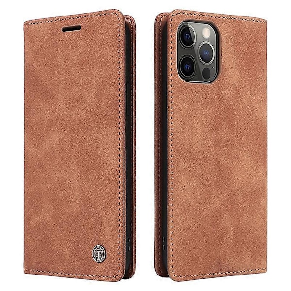 006 Serie Til iPhone 15 Pro Max Cover PU Læder Foldbart Stativ Telefon Cover Multicolor Style C