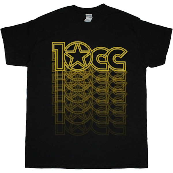 10cc Logo Sort T-shirt Rock Electric Light Orchestra Chicago Black XL