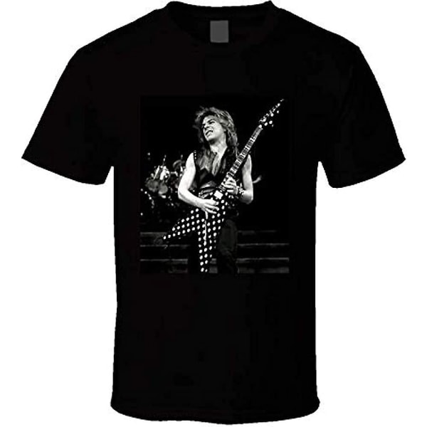 Nytt Randy Rhoads hyllningsfoto med gitarr Rock & Roll T-shirt för män - vuxen, 3xl 3XL