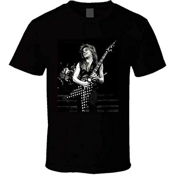 Nytt Randy Rhoads hyllningsfoto med gitarr Rock & Roll T-shirt för män - vuxen, 3xl XXL