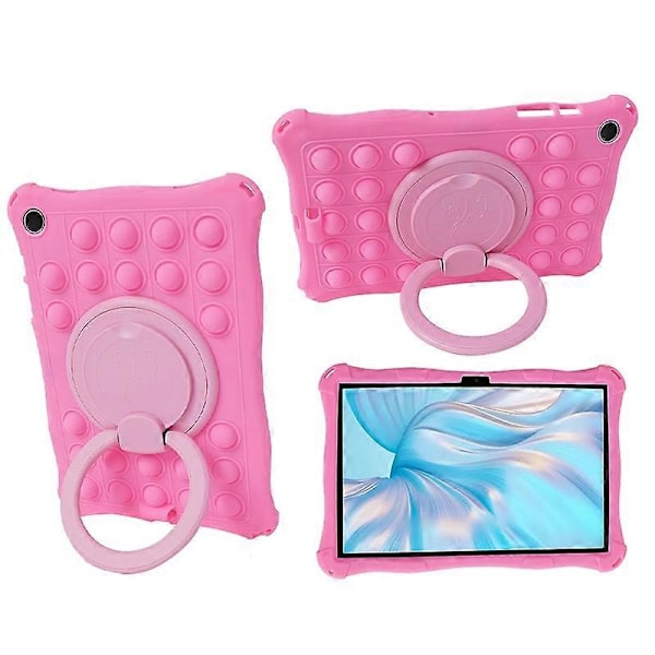 Skal till Samsung Galaxy Tab A9 Pop Bubble PC+Silikonskal Handgrepp Ställ Tablet Skydd Multicolor Style E