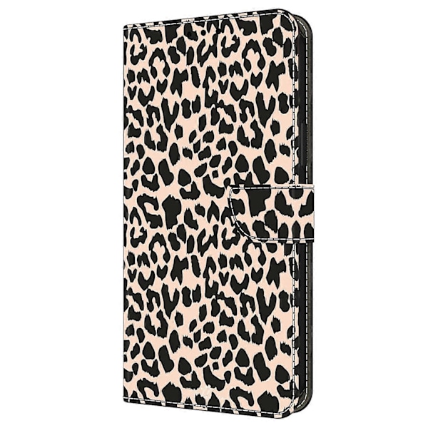 Skal för iPhone 16 Mönstertryckt Skyddande Fodral TPU+PU Läder Flip Telefonfodral Multicolor Style A