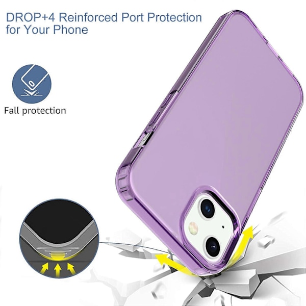 iPhone 13 6.1 tuuman GW18 Ohut TPU-kotelo Iskunkestävä Suojapuhelinkuori Multicolor Style D