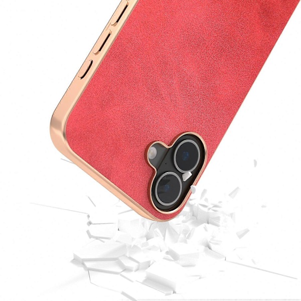 iPhone 16 Plus -kotelo, galvanointi, puhelinkuori, lehmännahkakuvio, PU+TPU-suojakotelo Multicolor Style C