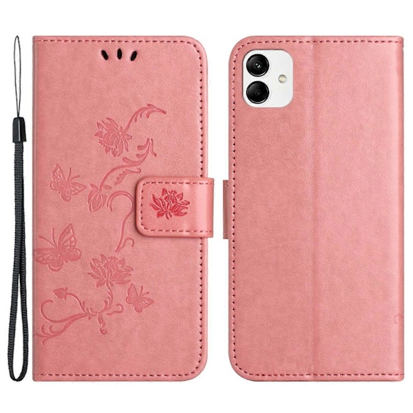 Til Samsung Galaxy A05 4G Etui Præget PU Læder Wallet Foldbart Stativ Telefon Cover Multicolor Style D