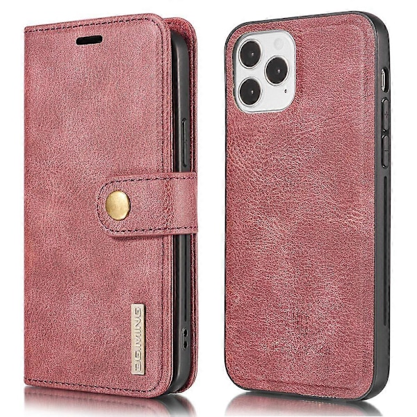 iPhone 13 Täysi Suoja Naarmuuntumaton Halkaistu Nahkalompakko Irrotettava 2-in-1 Puhelinkotelo Multicolor Style D