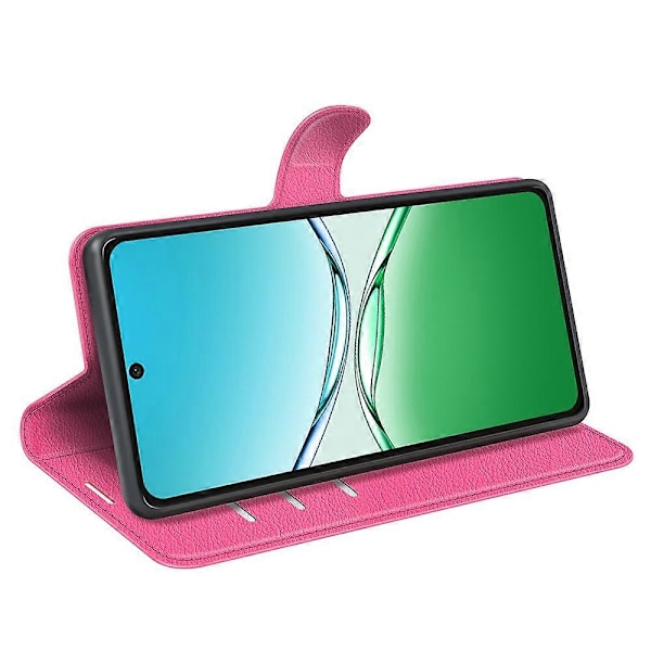 Til Oppo F29 5G Etui Litchi Tekstur Stødsikkert Læder Wallet Telefon Cover Multicolor Rose