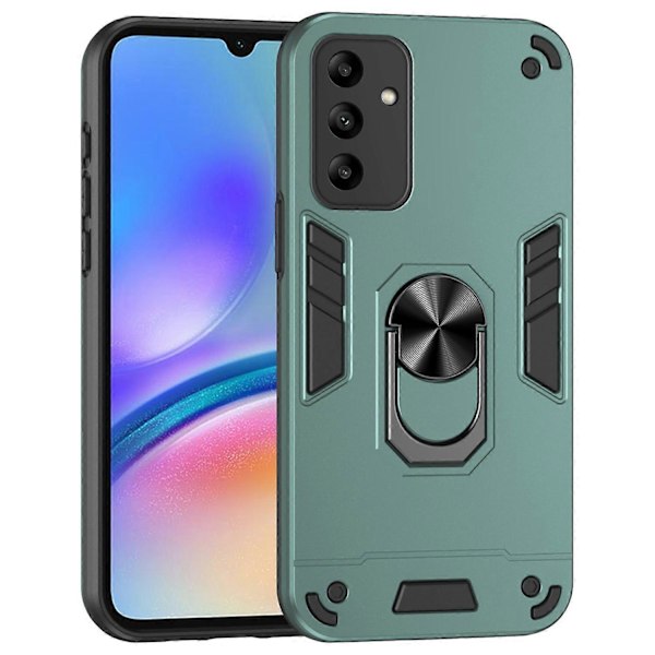 För Samsung Galaxy A05s 4G Mobilskal PC+TPU Skydd Roterande Ställ Multicolor Style A