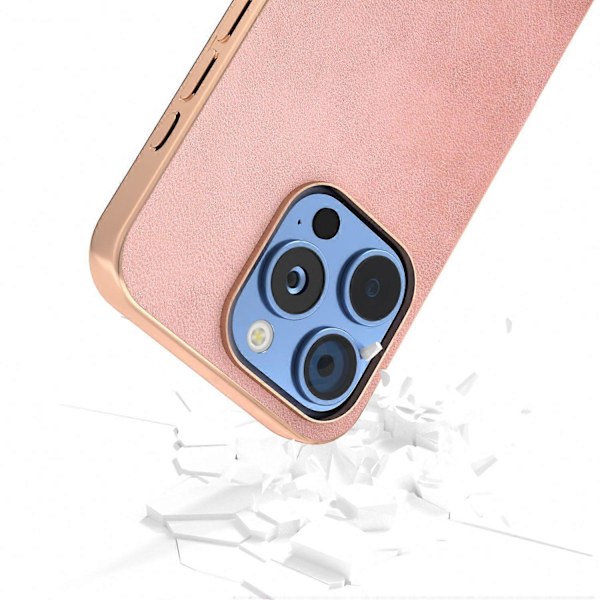 iPhone 16 Pro -kotelo, galvanointi, puhelinkuori, lehmännahkakuvio, PU+TPU-suojakotelo Multicolor Style B