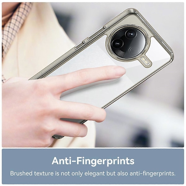 Skal för Xiaomi Poco F7 Pro 5G/Redmi K80 5G TPU+Akryl Skyddande Transparent Mobilskal Multicolor Transparent Grey