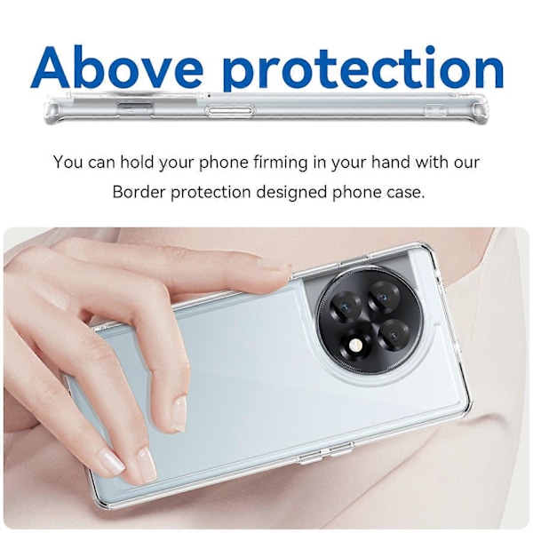 Transparent Skal för OnePlus Ace 2 5G/11R 5G TPU+Akryl Mobilskal Skyddande Fodral Multicolor Style F