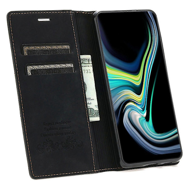 Självabsorberande Reptåligt Fantasy TPU+PU Läder Plånboksfodral för Samsung Galaxy