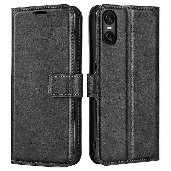 Plånboksfodral för Sony Xperia 10 VI, kalvtextur läder telefonfodral Multicolor Style A