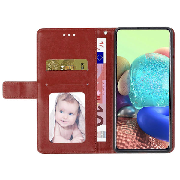 Til Samsung Galaxy A05s 4G Etui PU Læder Y-formet Linje Præget Wallet Telefon Cover Multicolor Style D
