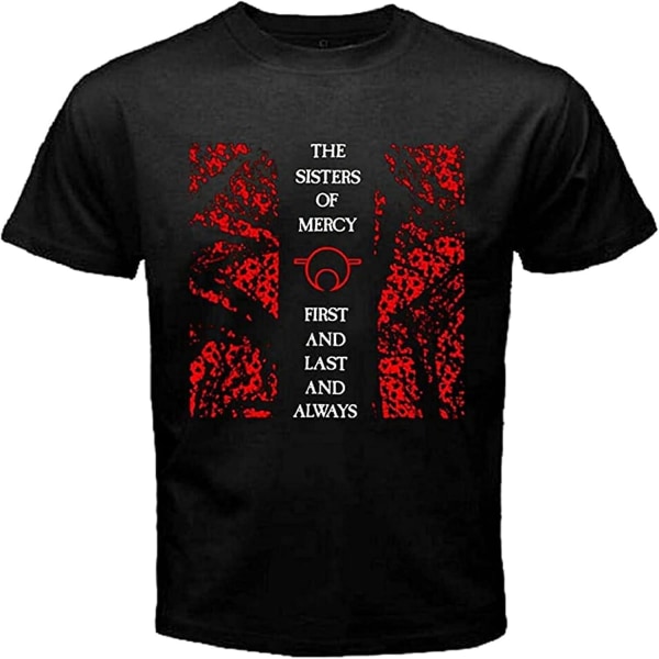 The Sister T Shirt Sister Of Mercy First And Last Music T-shirt Grafisk T-shirt med printed skjorta Kortärmad för män_7706 -vuxen, 3xl L
