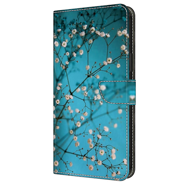 Skal för iPhone 16 Mönstertryckt Skyddande Fodral TPU+PU Läder Flip Telefonfodral Multicolor Style F