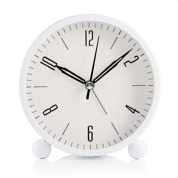 Tyst väckarklocka White