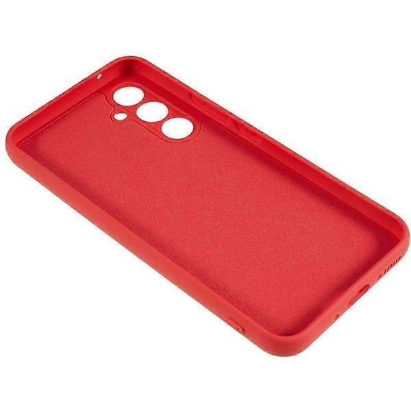 För Samsung Galaxy A14 5G/4G Gummibelagt TPU Skyddsfodral Fiberfoder Fallskydd Mobilskal Multicolor Style D