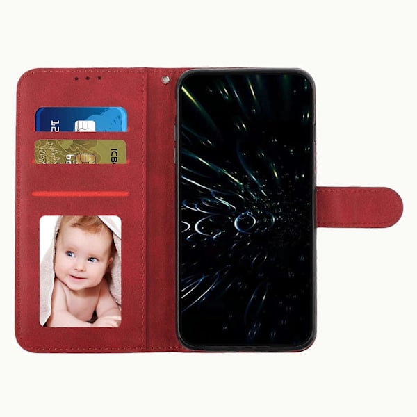 Til Oppo A58 4G Etui Stødsikkert Wallet PU Læder Stativ Magnetisk Telefon Cover Multicolor Style C