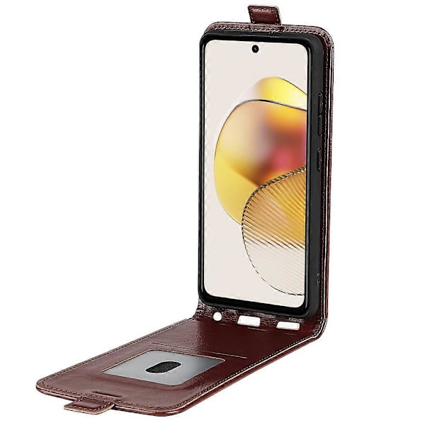 Puhelinkotelo Motorola Moto G73 5G pystysuoraan avautuva nahkainen puhelinkotelo korttipidikkeellä Multicolor Style A