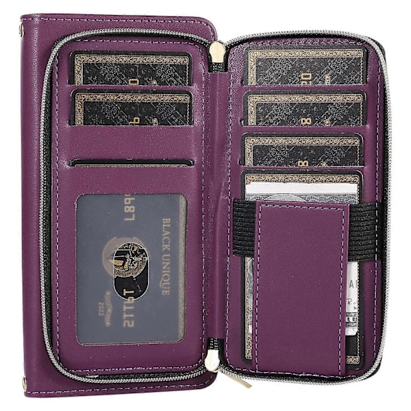 Til Samsung Galaxy S23 Ultra Cover med Håndrem Rhombus Lynlås Læder Telefon Cover Multicolor Style C