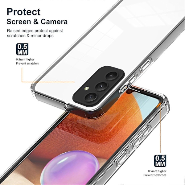 Samsung Galaxy A35 5G TPU+PC Suojakuori Iskunkestävä Läpinäkyvä Puhelinkotelo Multicolor Style C