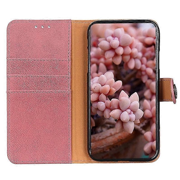 KHAZNEH Stöttåligt fodral i kohudtextur för Oppo A78 4G, PU-läder, ställ, plånboksfodral Multicolor Style B