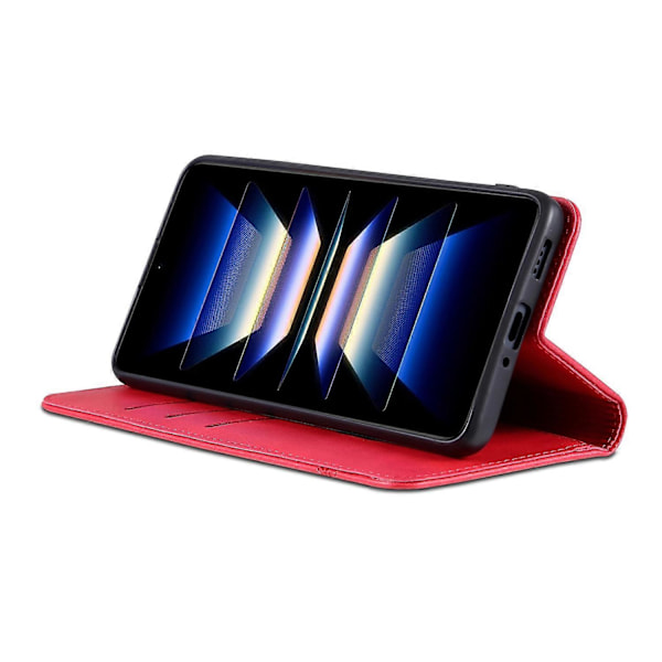 AZNS Fodral för Xiaomi Redmi K70 Ultra, Kohudstextur PU Läder Plånboksfodral - Grön Multicolor Red