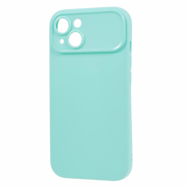 För Iphone 13 Matte Telefon Bakskal Soft Tpu Phone case Cover (exakt bakre linsutskärning) Light Green