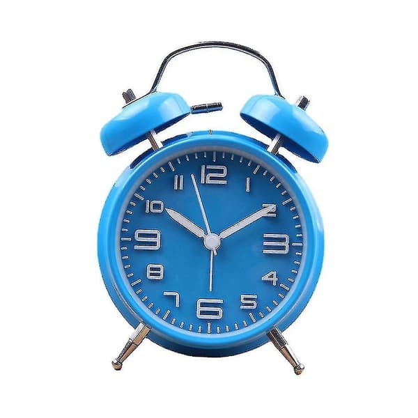 Klassisk Retro Dobbel Klokkevekker Blue