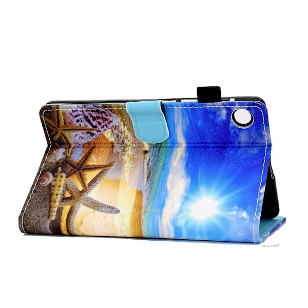 Samsung Galaxy Tab A9+ PU-nahkakotelo, kuvioitu, älykäs tablettisuojus kynätelineellä Multicolor Style P