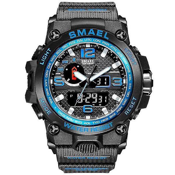 Smael 1545 LED Dual Display Herre Sportsur Elektronisk Quartz 4