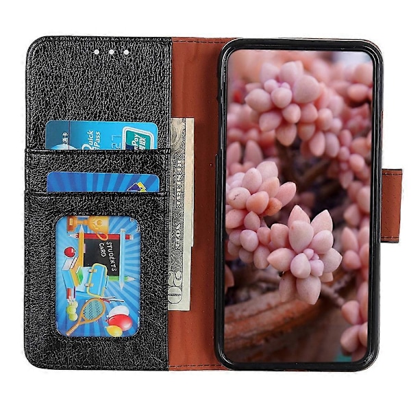 Plånboksfodral för Motorola Moto G73 5G, Nappa Textur Spaltläder Ställ