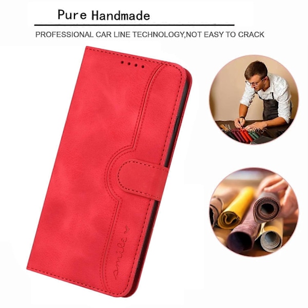 YX0030 PU Læder Wallet Case med Præget Stander Flip Telefon Cover til Samsung Galaxy S23 FE Multicolor Style B