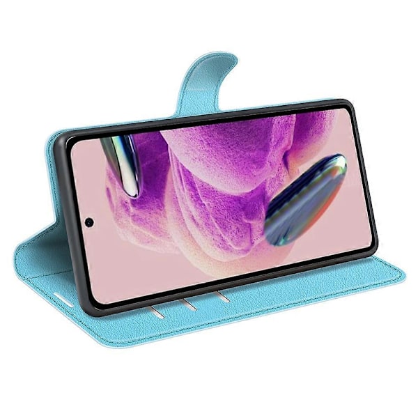 Til Xiaomi Redmi Note 12S 4G Litchi Tekstur Wallet Telefon Cover Stativ PU Læder Etui Multicolor Style E