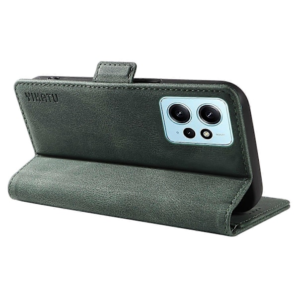 YIKATU YK-005 Til Xiaomi Redmi Note 12 4G Hud-berørings Telefon Cover PU Læder Wallet Stand Shell Multicolor Style D