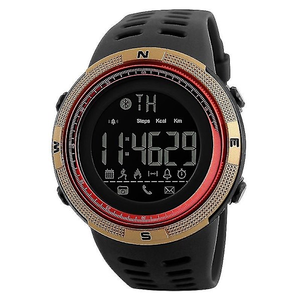 Skmei 1250 Men Outdoor Vattentät Sport Digital Watch Gold Red