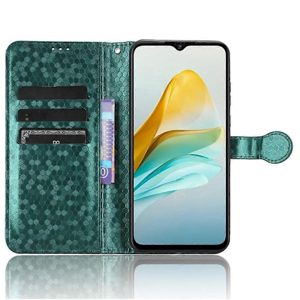 Puhelinkotelo ZTE Blade A53:lle, lompakkoteline, pistekuvioitu naarmuuntumaton PU-nahkainen puhelinkuori Multicolor Style A