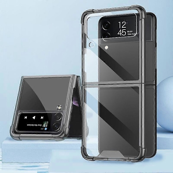GKK Samsung Galaxy Z Flip4 5G Airbag TPU Läpinäkyvä Puhelinkotelo Käännettävä Suojus Multicolor Style A