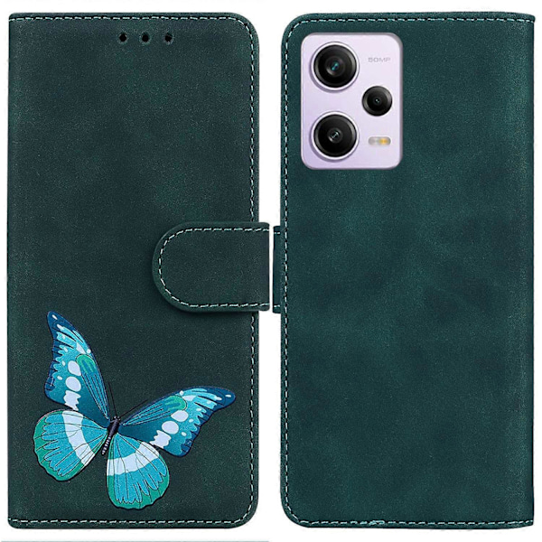For Xiaomi Redmi Note 12 Pro 5G/Note 12 Pro Speed 5G/Poco X5 Pro 5G Sommerfugltrykk Telefondeksel Multicolor Style A