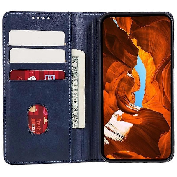 Kalvetekstur PU Læder Etui til Nokia G22 Magnetisk Lukning Standpung Telefoncover Multicolor Style D