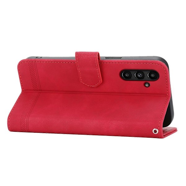 DIERFENG DF-03 Samsung Galaxy A15 4G -puhelinkotelo, iskunkestävä nahkainen jalustallinen lompakkokotelo Multicolor Style A